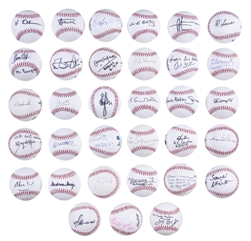 Lot of (50) World Leaders Signed OML Selig & Manfred Baseballs Including President of Germany, Mexico, Austria, Prime Minister of Canada, Latvia, and Norway (Letter of Provenance & Beckett PreCert)